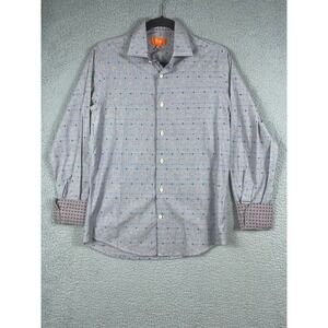 Tallia Men's Pattern Dress Shirt Casual Button Up Size S 14 1/2
